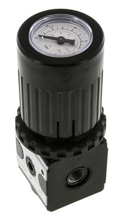 Pressure Regulator G1/4'' 2100 l/min 0.2-6.0bar/3-87psi Zinc Die-Cast Knob with Gauge Multifix 1