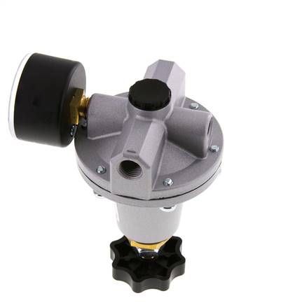 Precision Pressure Regulator G1/4'' 550 l/min 0.2-6.0bar/3-87psi Zinc Die-Cast Standard 3
