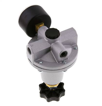 Precision Pressure Regulator G1/4'' 550 l/min 0.5-10.0bar/7-145psi Zinc Die-Cast Standard 3