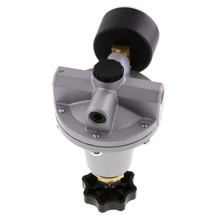 Precision Pressure Regulator G1/4'' 550 l/min 0.5-10.0bar/7-145psi Zinc Die-Cast Standard 3
