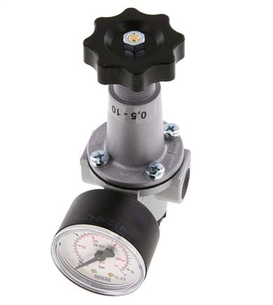 Pressure Regulator G3/8'' 1000 l/min 0.2-6.0bar/3-87psi Zinc Die-Cast Standard 1