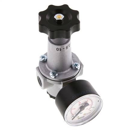 Pressure Regulator G1/4'' 1000 l/min 0.5-10.0bar/7-145psi Zinc Die-Cast Standard 1