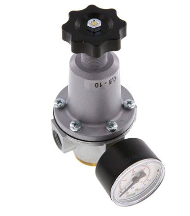 Pressure Regulator G3/8'' 2100 l/min 0.5-10.0bar/7-145psi Zinc Die-Cast Standard 2