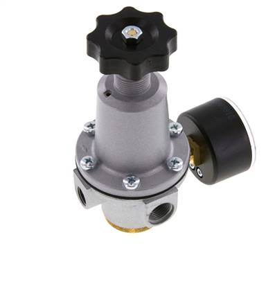Pressure Regulator G3/8'' 2100 l/min 0.5-10.0bar/7-145psi Zinc Die-Cast Standard 2