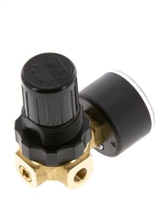 Pressure Regulator G1/8'' 330 l/min 0.5-10.0bar/7-145psi Air Water Brass Standard 0