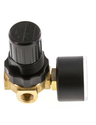 Pressure Regulator G1/4'' 330 l/min 0.5-16.0bar/7-232psi Air Water Brass Standard 0