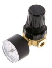 Pressure Regulator G1/4'' 330 l/min 0.1-3.0bar/1-44psi Air Water Brass Standard 0