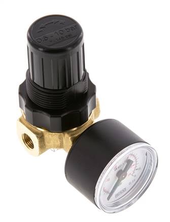 Pressure Regulator G1/4'' 330 l/min 0.2-6.0bar/3-87psi Air Water Brass Standard 0