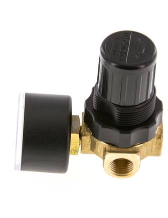 Pressure Regulator G1/4'' 330 l/min 0.5-16.0bar/7-232psi Air Water Brass Standard 0