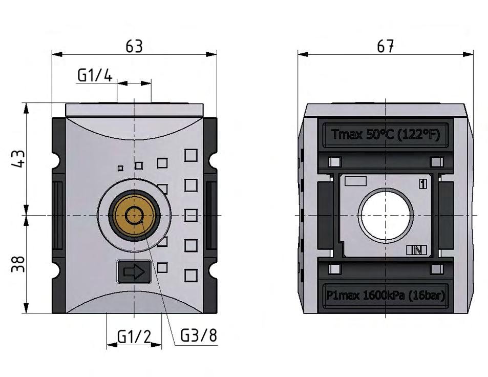 Distributor G3/8 7250 l/min with Pressure Switch Futura 2