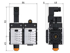 Soft-start Valve G1/4 24VDC 1300 l/min Futura 0