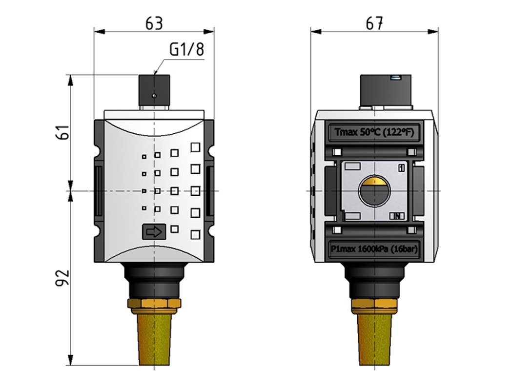 3/2 Valve G1/2 Pneumatic Operated 4300 l/min Futura 2