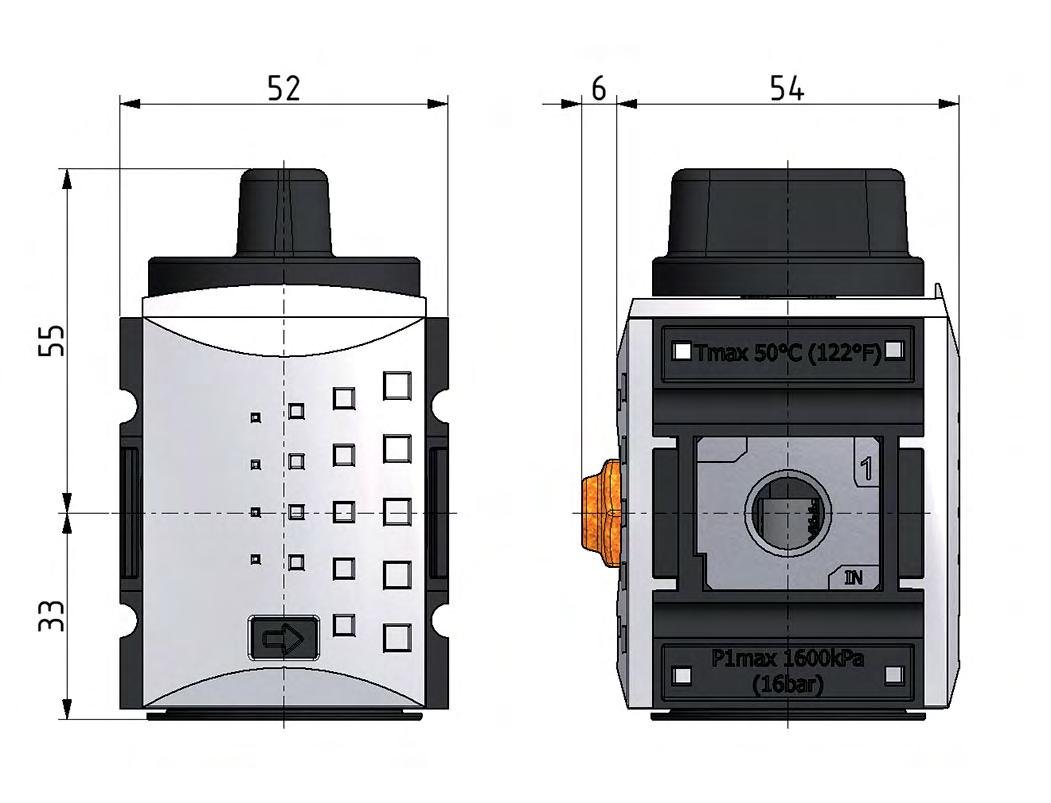 3/2 Ball Valve G1/4 1900 l/min Futura 1