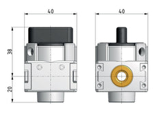 3/2 Ball Valve G1/8 1800 l/min Multifix 0