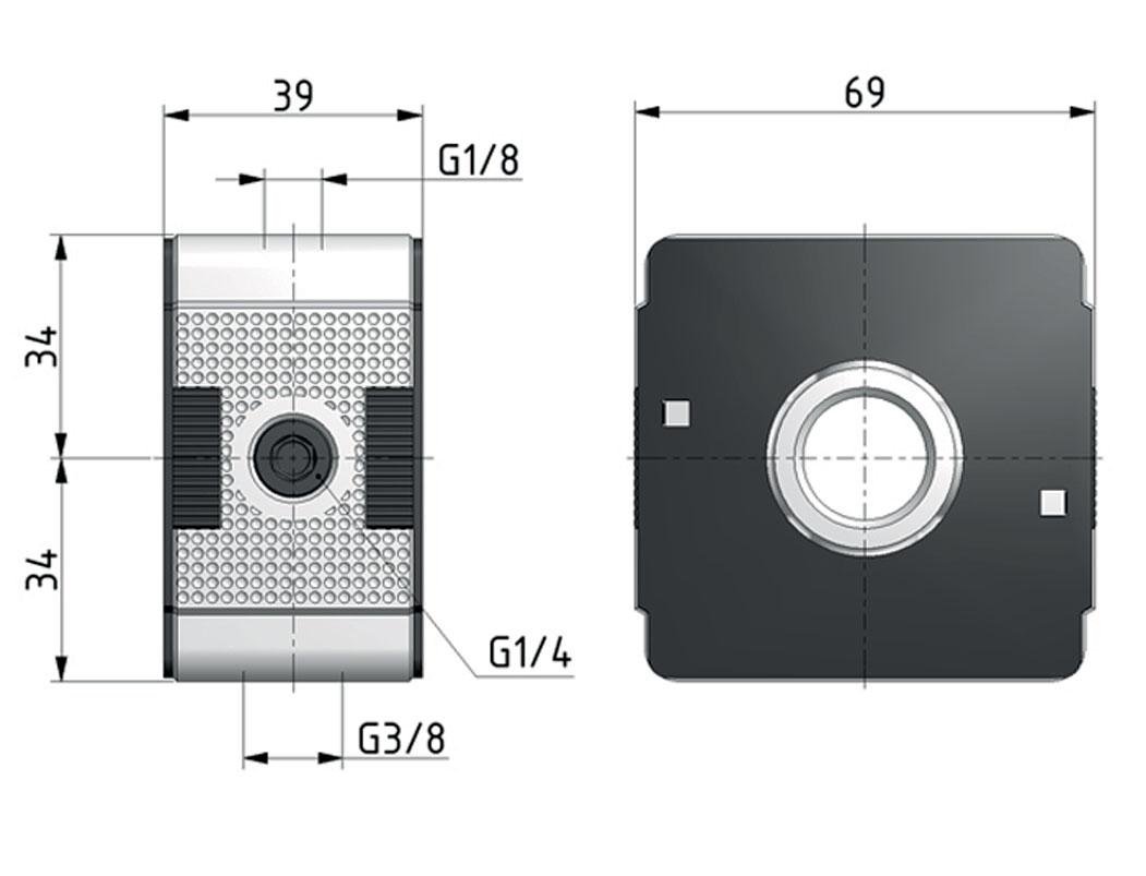 Distributor G1/2 11000 l/min Narrow Multifix 2
