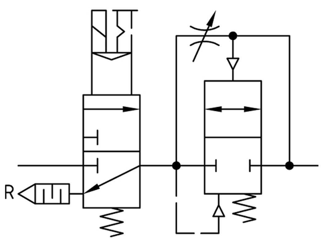 Soft-start Valve G1/4 2250 l/min Multifix 0