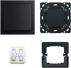 ABB Busch-Jaeger Future FoH Switch Set Matte Black 3 Sets - 2CKA006710A0021