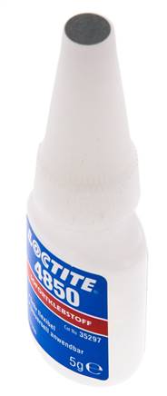 Loctite Instant Adhesive 5ml Transparent 3-11s Curing Time Leather, Fabric And Paper Surfaces