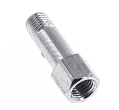 Steel Male/Female M8x1 Grease Nipple Extension 28mm