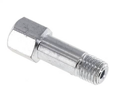Steel Male/Female M8x1 Grease Nipple Extension 28mm