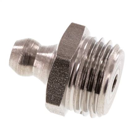 Straight Grease Nipple Stainless Steel R 1/4 inch DIN 71412
