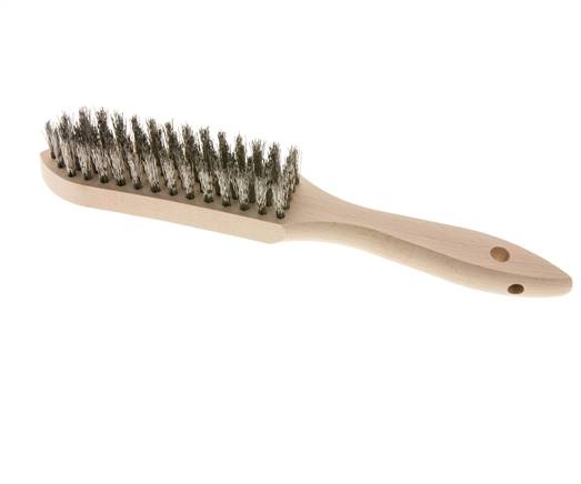 Hand Wire Brush 5-Row Stainless Steel Wire Corrugated