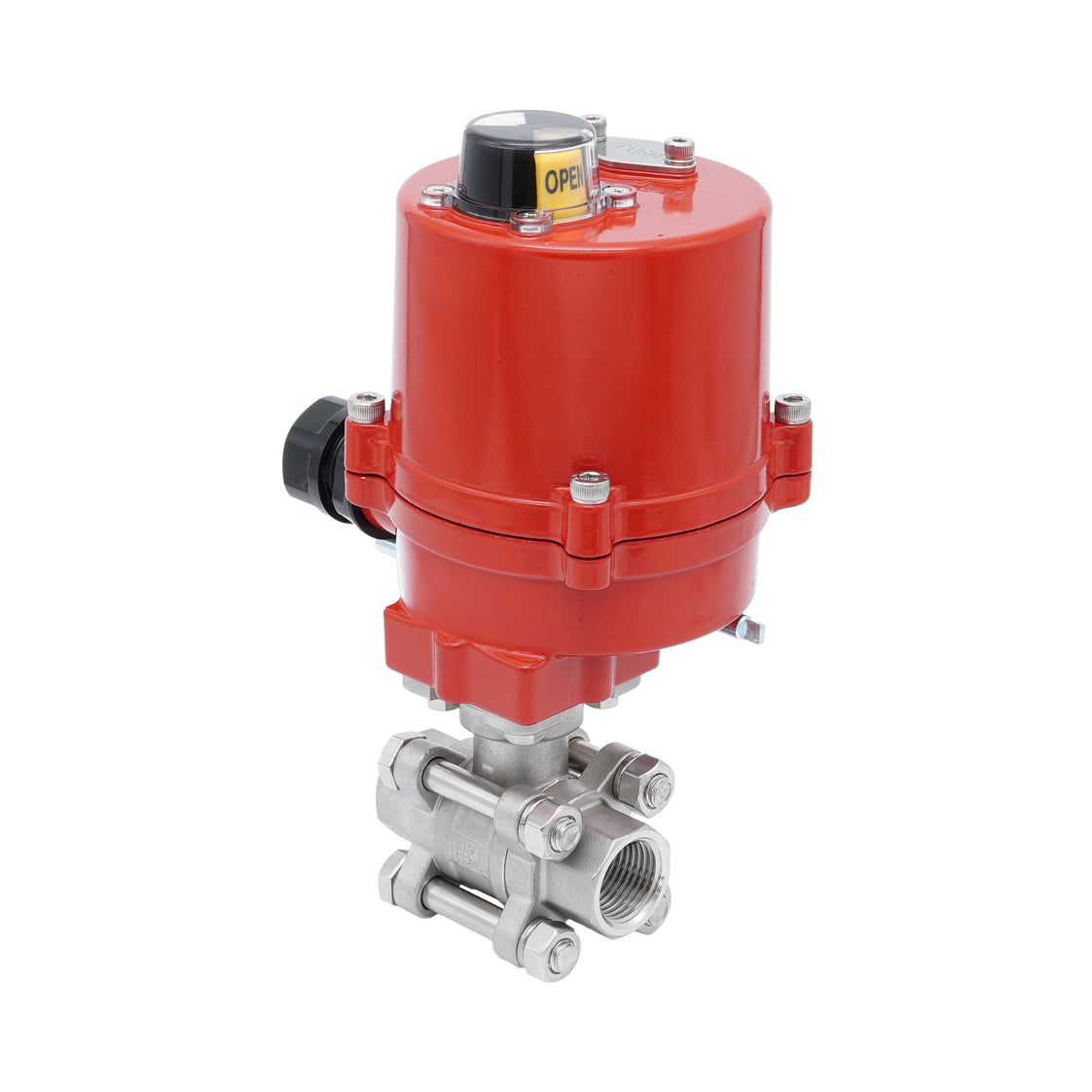 Rp 1/2'' 2-Way Stainless Steel Electrical Ball Valve 100-240V AC