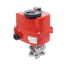 Rp 3/8'' 2-Way Stainless Steel Modulating Electric Ball Valve 24V AC/DC
