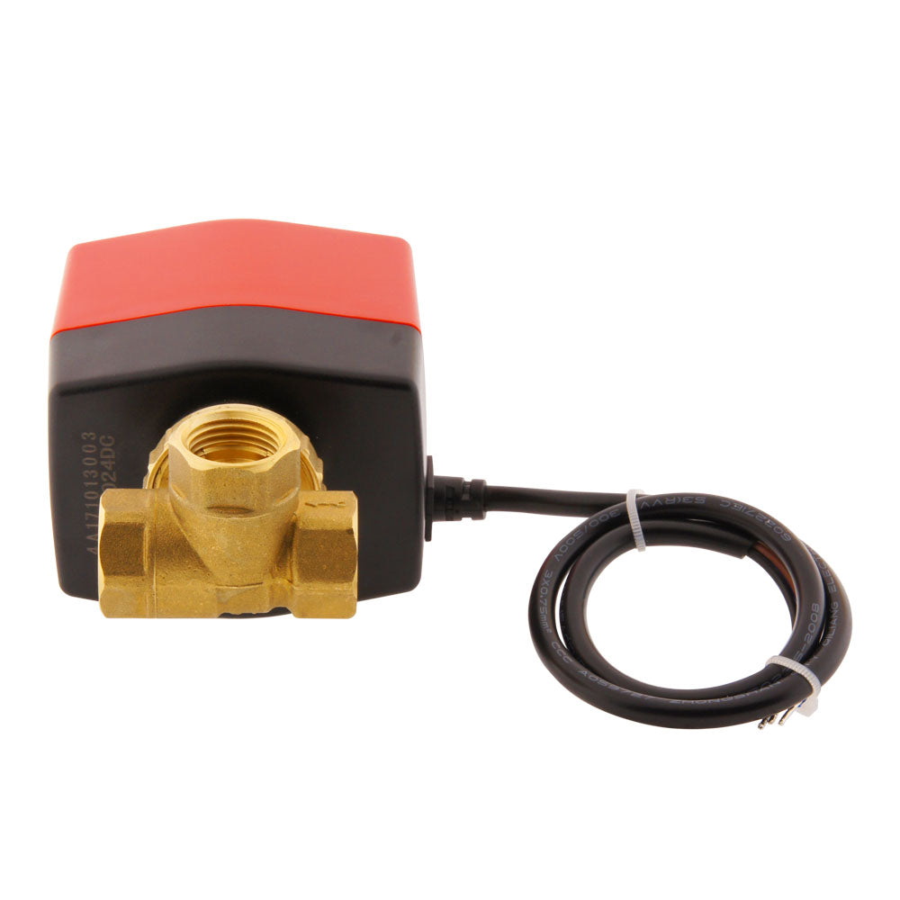 Electrical Ball Valve BW3 1/2'' 3-way 24V AC 3-point