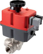 G3/4'' T-port 24-240V AC/DC Modulating 3-Way Stainless steel Ball valve