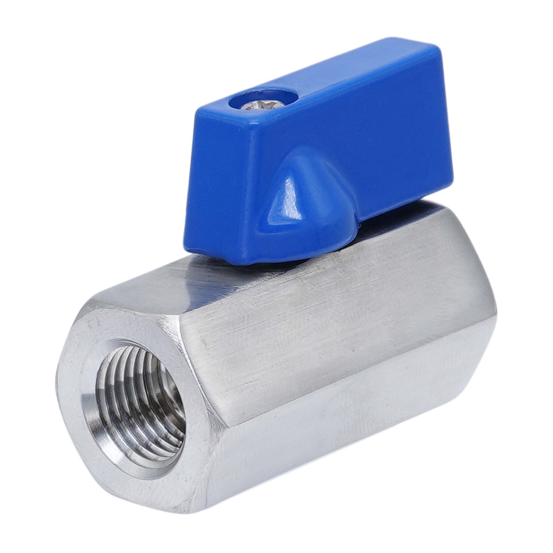 G 1'' F/F 2-Way Stainless Steel Mini Ball Valve 69 bar PTFE - TamesonPRO 1113-100-F