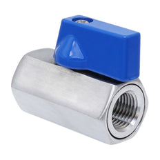 G 1'' F/F 2-Way Stainless Steel Mini Ball Valve 69 bar PTFE - TamesonPRO 1113-100-F