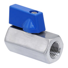 G 1'' F/F 2-Way Stainless Steel Mini Ball Valve 69 bar PTFE - TamesonPRO 1113-100-F
