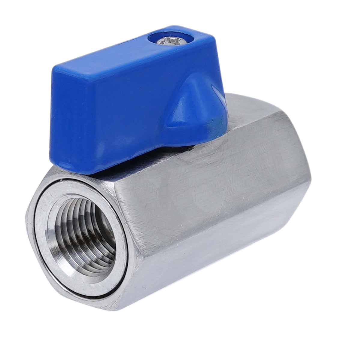 G 3/4'' F/F 2-Way Stainless Steel Mini Ball Valve 69 bar PTFE - TamesonPRO 1113-034-F