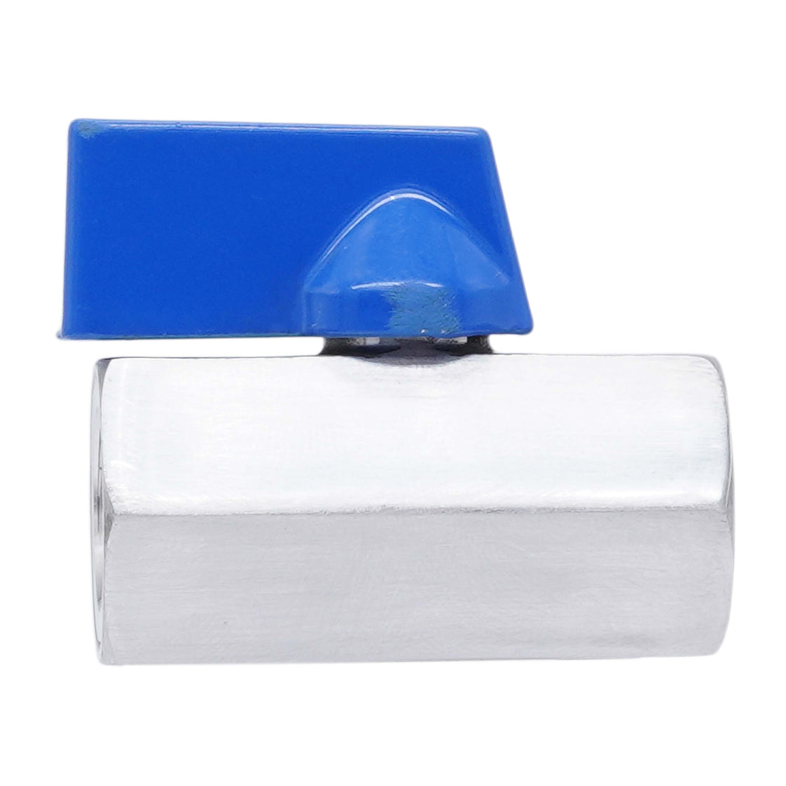 G 3/8'' F/F 2-Way Stainless Steel Mini Ball Valve 69 bar PTFE - TamesonPRO 1113-038-F