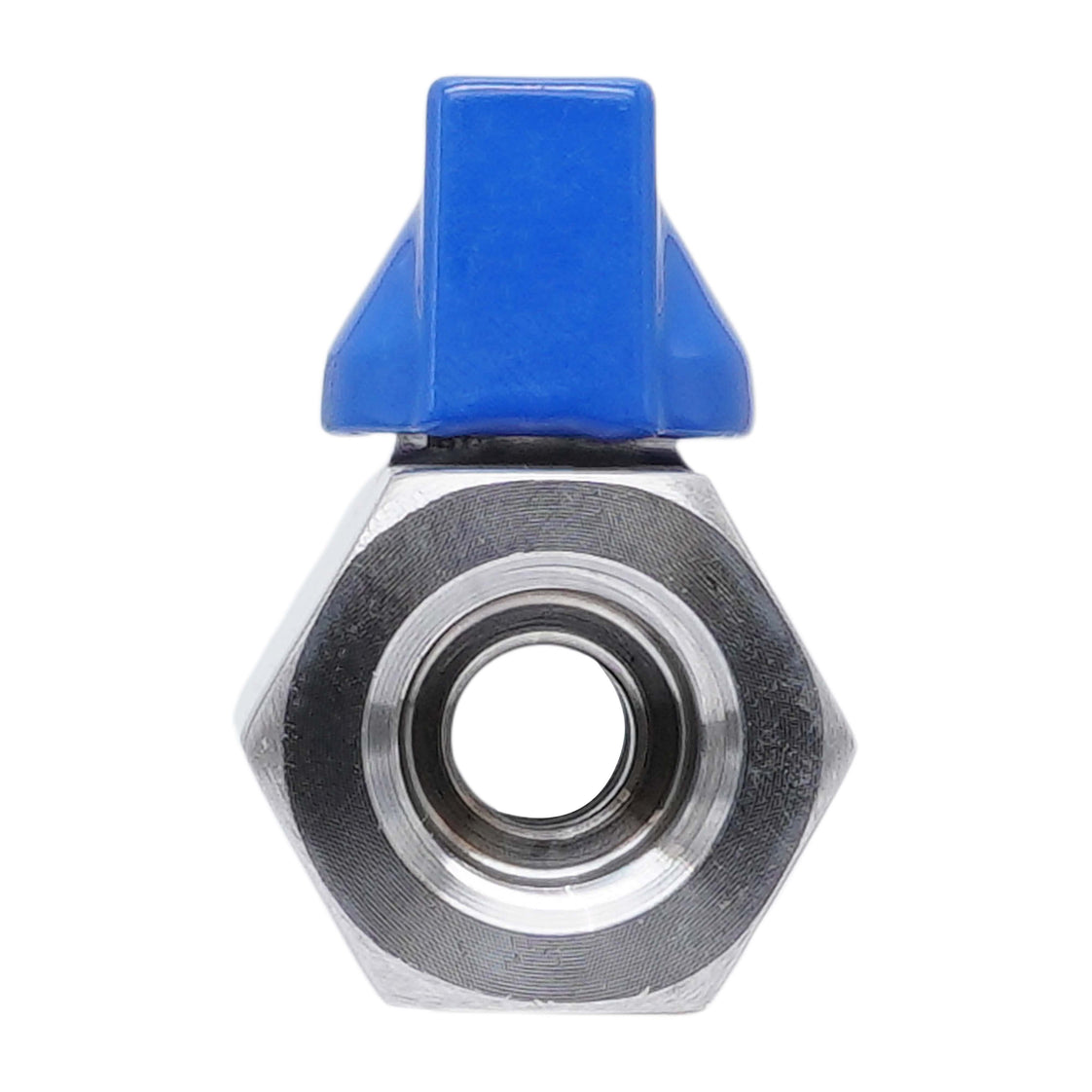 G 1/2'' F/F 2-Way Stainless Steel Mini Ball Valve 69 bar PTFE - TamesonPRO 1113-012-F