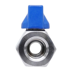 G 1/4'' F/F 2-Way Stainless Steel Mini Ball Valve 69 bar PTFE - TamesonPRO 1113-014-F