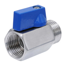 G 1/8'' M/F 2-Way Stainless Steel Mini Ball Valve 69 bar PTFE - TamesonPRO 1113-018-MF