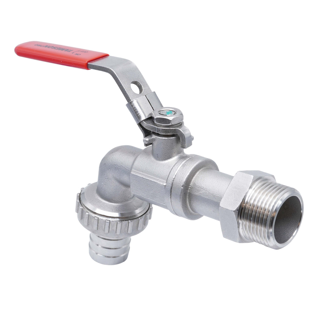 G 3/4'' Stainless Steel Faucet Ball Valve 13.7 bar PTFE - TamesonPRO 1114-034