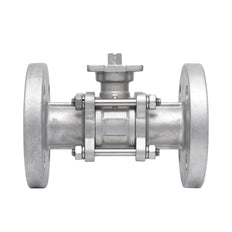 DN15 PN40 3-Piece 2-Way Stainless Steel Flanged Ball Valve PTFE ISO-Top F03/F04 - TamesonPRO 1124-015