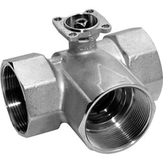 Belimo 3-Way Characterized Valve Rp3/4 Kvs4 24-125VDC/24-240VAC Fail-Safe NO 75s 2-point 10Nm IP54 SPDT R3020-4-S2/NRFA-S2-O