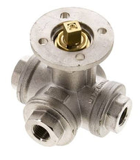 G1/4'' 3-Way L-port Ball Valve Brass ISO-Top 40bar - BL3BAL
