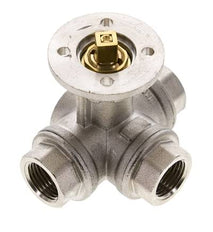 G1/2'' 3-Way T-port Ball Valve Brass ISO-Top 40bar - BL3BAT