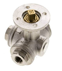 G1/4'' 3-Way T-port Ball Valve Brass ISO-Top 40bar - BL3BAT