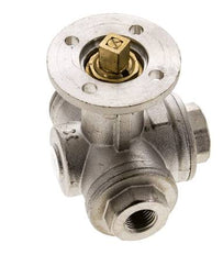G1/4'' 3-Way T-port Ball Valve Brass ISO-Top 40bar - BL3BAT