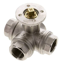 G3/4'' 3-Way T-port Ball Valve Brass ISO-Top 40bar - BL3BAT