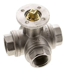 G3/4'' 3-Way T-port Ball Valve Brass ISO-Top 40bar - BL3BAT