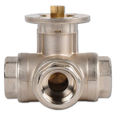 G1'' 3-Way L-port Ball Valve Brass ISO-Top 40bar - BL3BAL