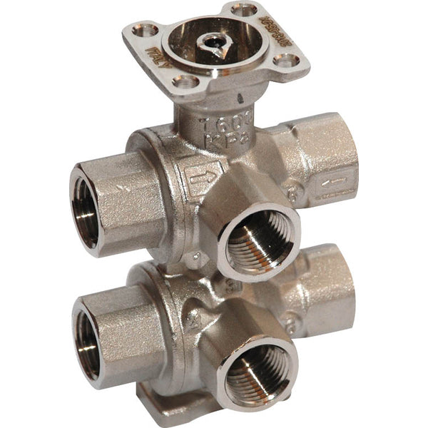 Belimo 6-Way Characterized Valve Rp1/2 Kvs1.8 24VAC/DC 90s 2-10V 5Nm IP54 Terminal Protection R3015-1P8-1P8-B2/LR24A-SR-TP