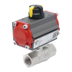 Pneumatic Ball Valve G1/4'' Brass Spring Opening
